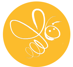 abeille rond jaune 2